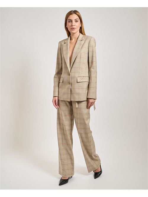 Blazer monopetto donna Patrizia Pepe fantasia checked PATRIZIA PEPE | 8S0553-A621BFG11